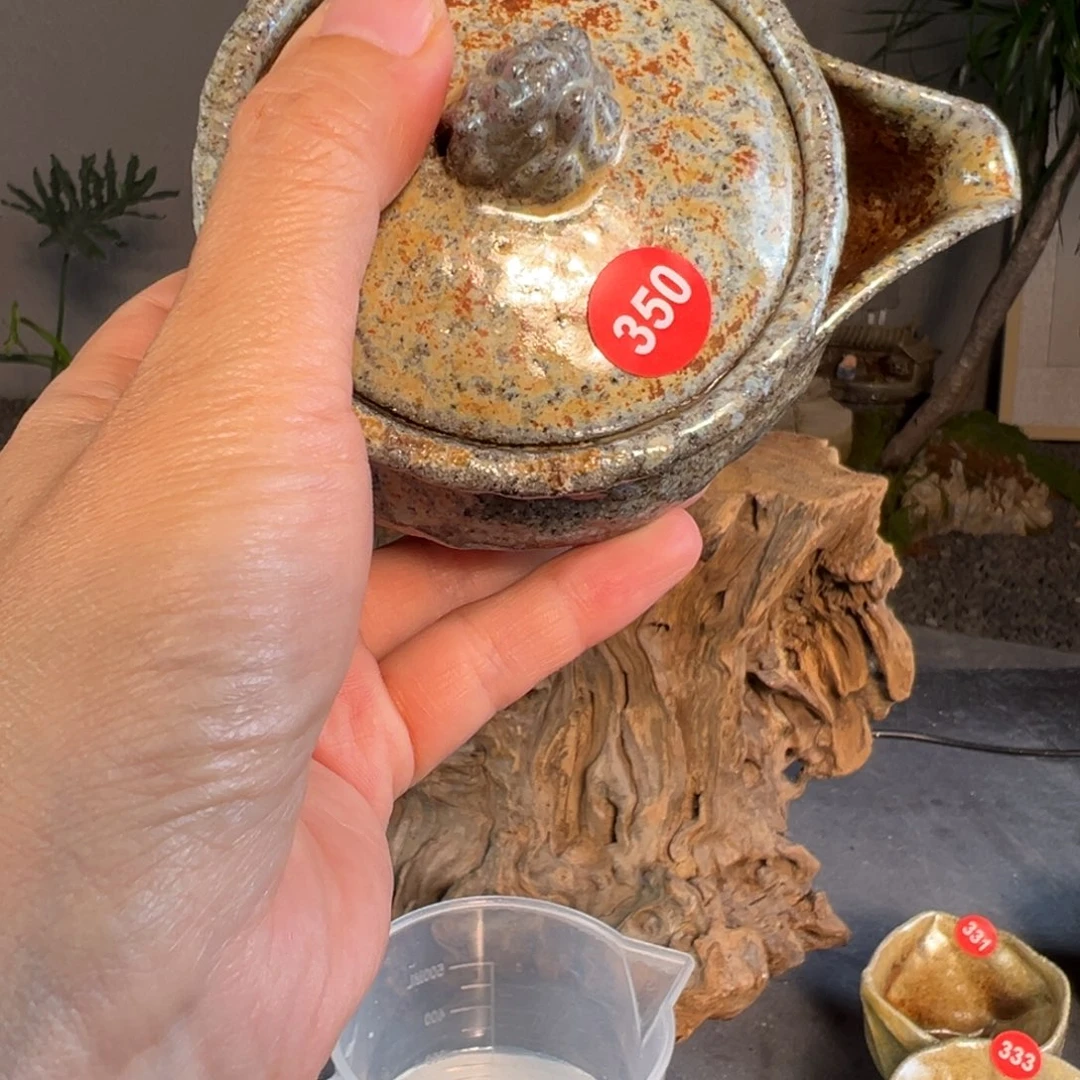 350柴烧手捏宝瓶紫砂芝麻段泥