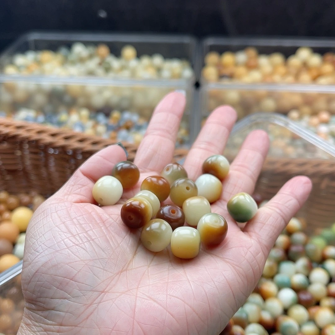 白玉菩提吊坠C/12mm/100+20颗