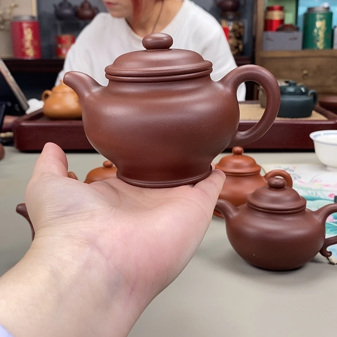 紫砂茶壶黄龙源底槽清掇只半手250cc