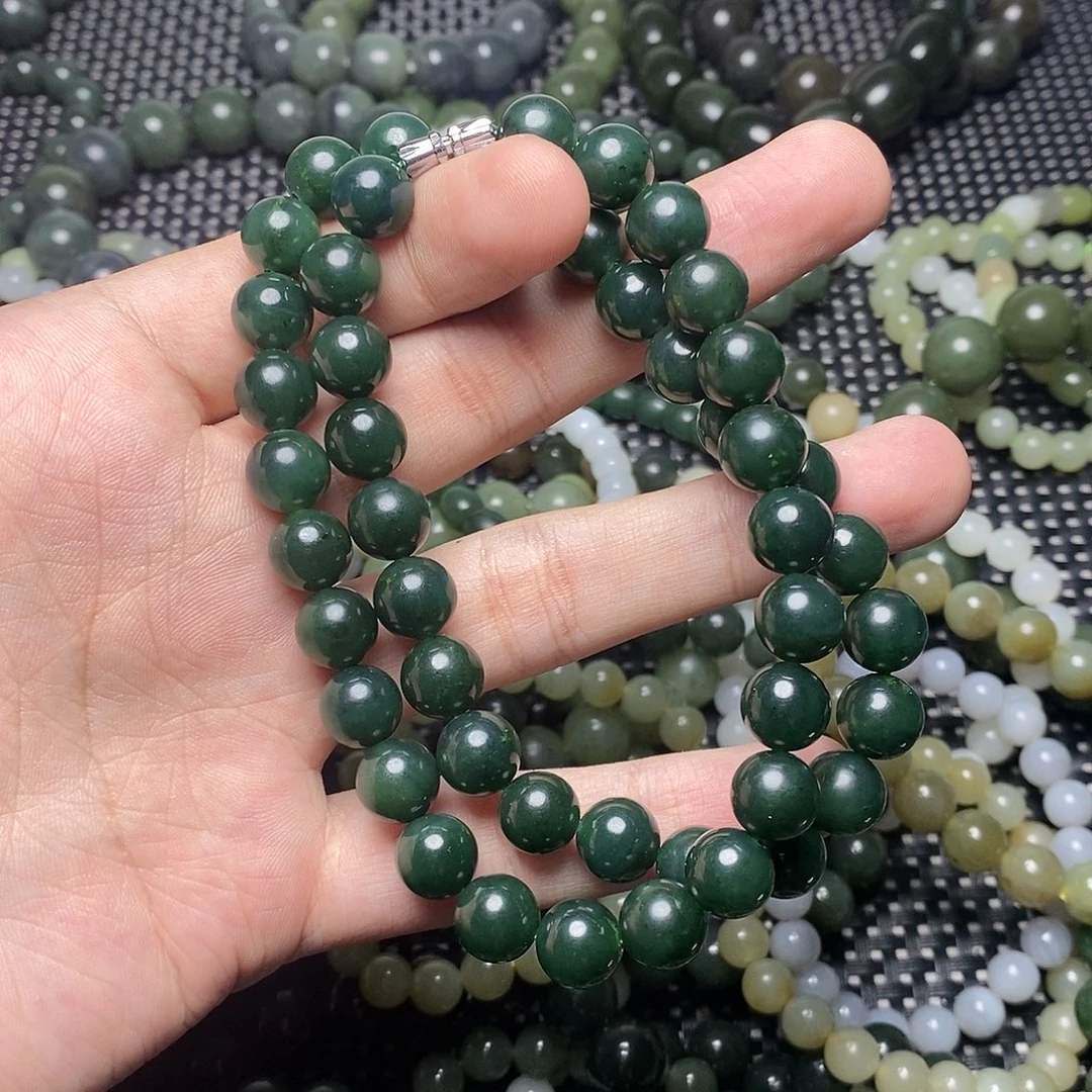 和田玉未镶嵌手串16