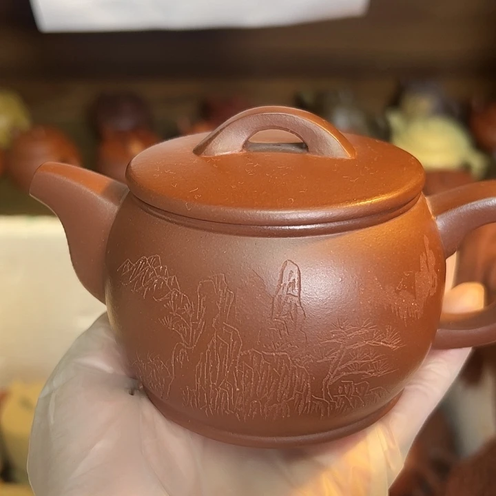 紫砂茶壶宜兴紫砂壶中曹青240