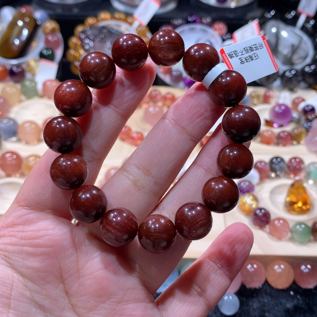 水晶手链未镶嵌红发晶手链12左右