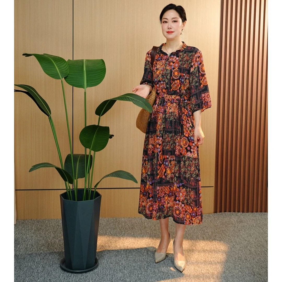 新款时尚百搭洋气时尚连衣裙#5688