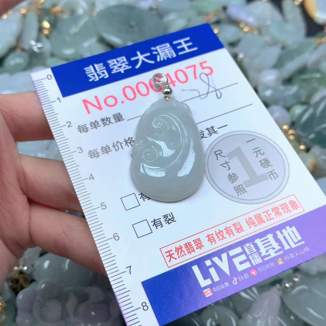 翡翠未镶嵌吊坠(不含链)