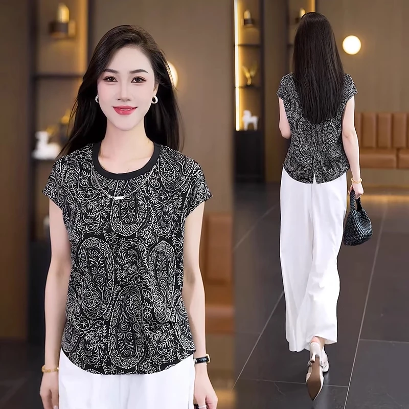 雪纺衫女装2025新款今年流行时尚漂亮减龄小衫洋气质爆款夏装上衣