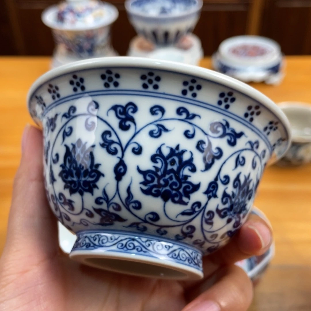 手绘现代茶具非古董