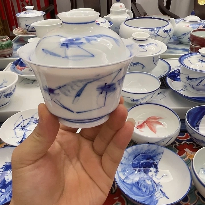 健***派手工手绘陶瓷作品