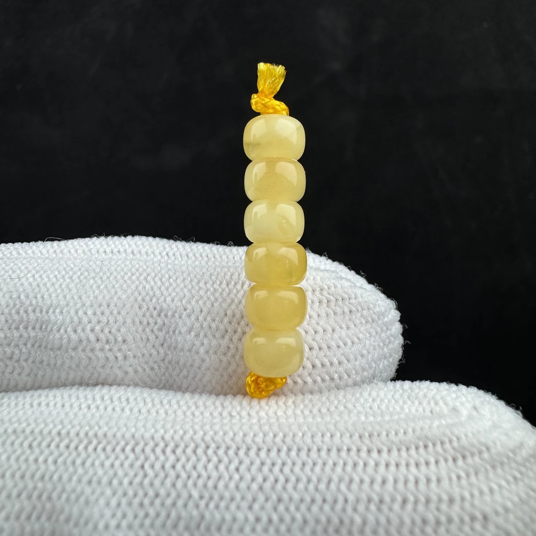 D1380天然蜜蜡 隔珠 5.7mm支持复检