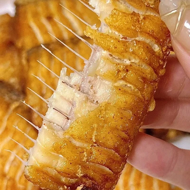【次日达】舟山精品椒盐黄金带鱼 椒盐味新鲜带鱼中段现炸熟食开盖即食 120g/盒
