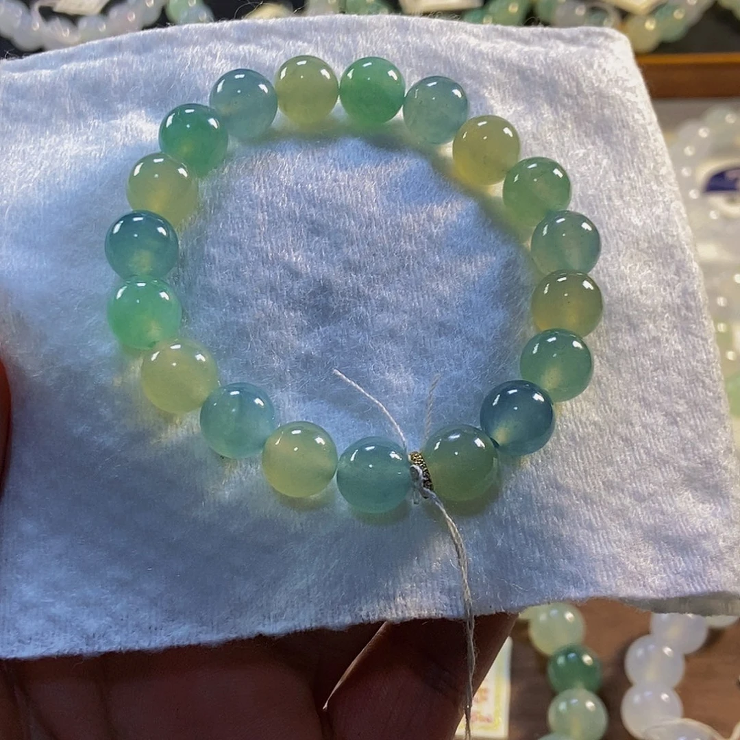 定制翡翠未镶嵌翡翠手串卡10