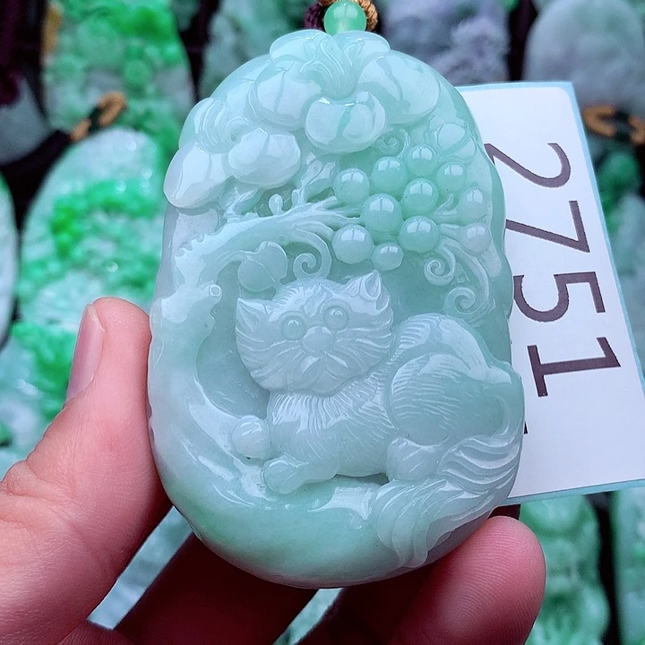 翡翠未镶嵌吊坠(不含链)