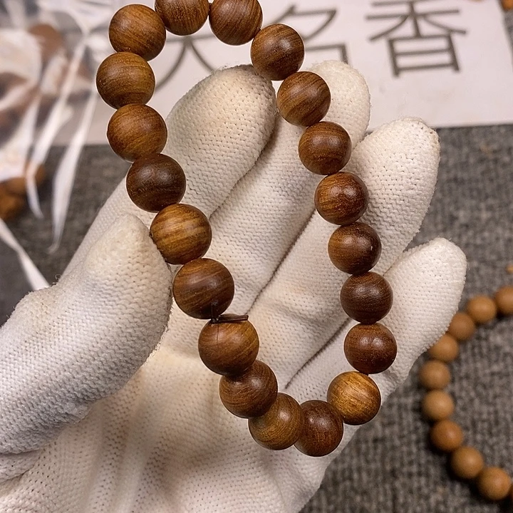 檀香木手串/手链老山檀香黑肉横纹1.0/19