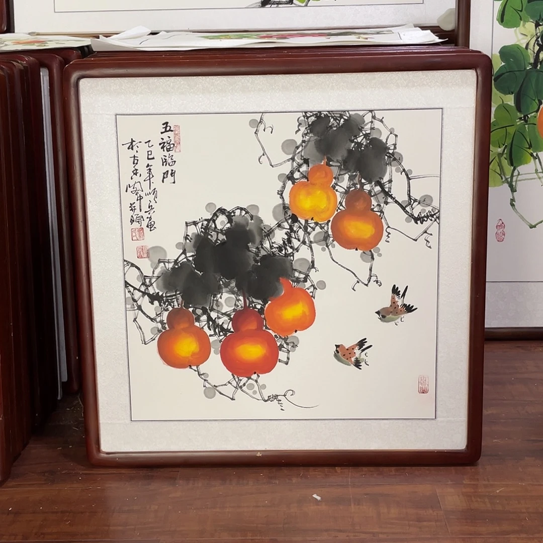 国画带框尺寸63*63厘米