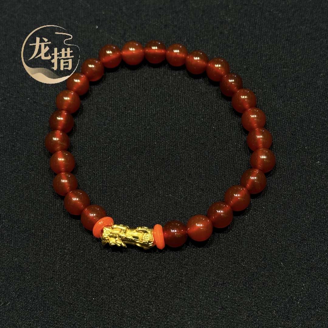 【龙措设计】貔貅玛瑙手串