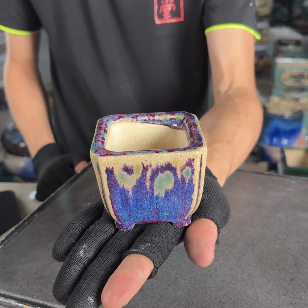 一风堂石湾花盆 微瑕