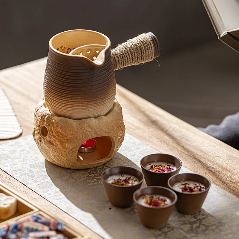 围炉煮茶耐热复古手工罐罐陶瓷大号煮茶炉茶壶可用电陶炉明火037