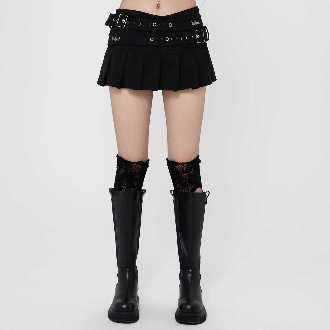 ANPK街头辣妹百褶裙AD242K8895