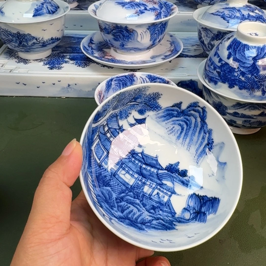 景德镇纯手绘茶具圆圆247