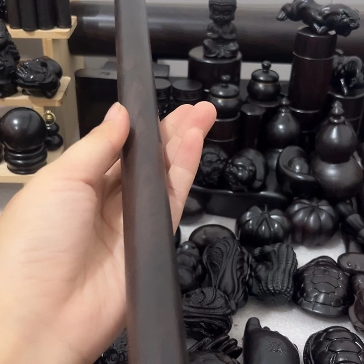 W***H黑酸枝木类紫光檀52公分木棍