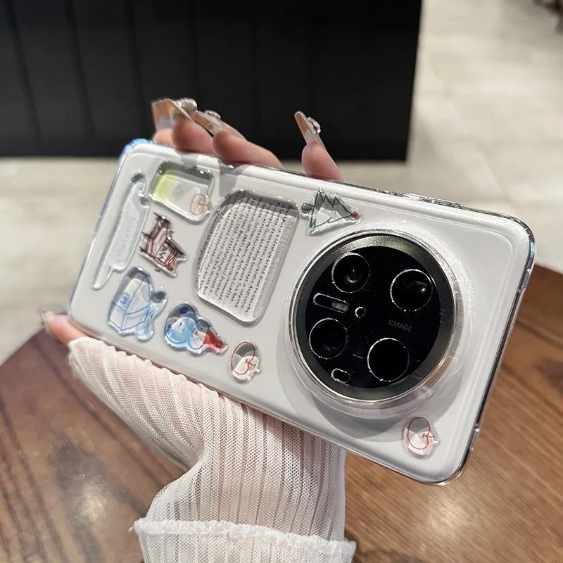 赠DIY滴胶贴纸适用华为mate70pro+手机壳新款超薄透明mate60pro女