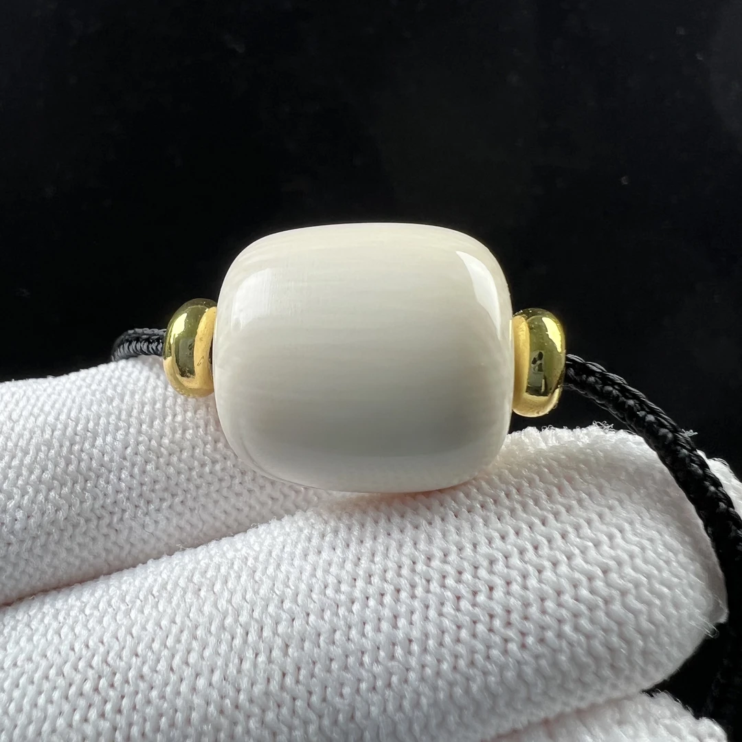 X4521天然猛犸牙 桶珠 17.3*18mm支持鉴定 假一罚四