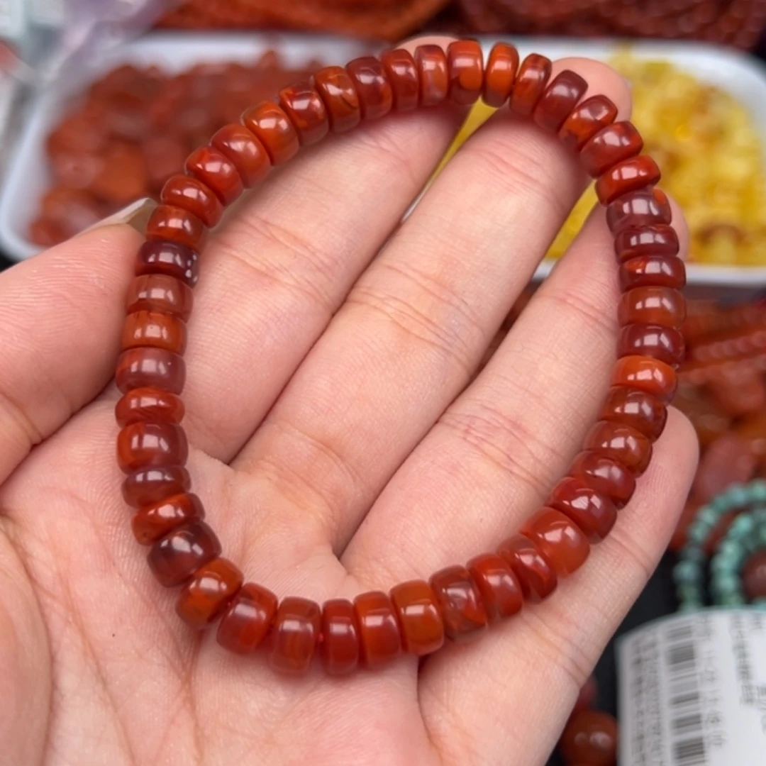 南红玛瑙未镶嵌手链