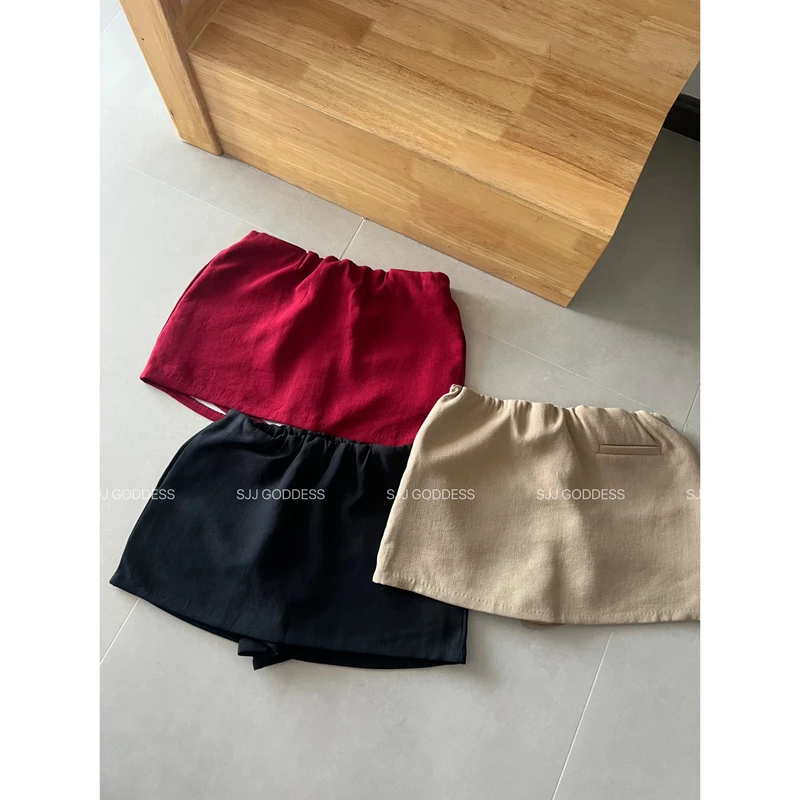 【娇娇私服定制】新款高腰简约短裤半身裙（裙长31）90604#