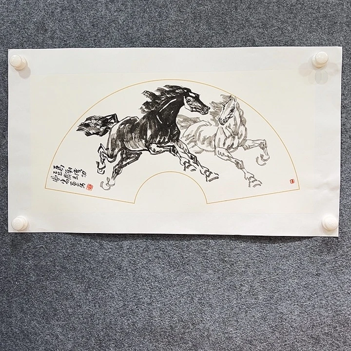 国画知鱼之乐纯手绘