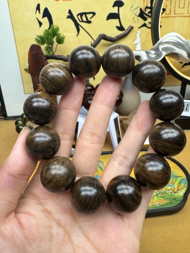 869檀香素圈2.0男女手串