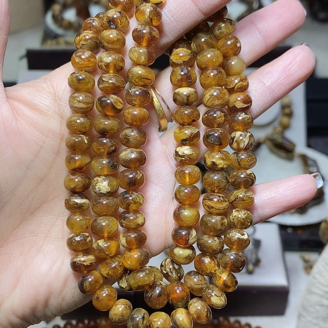琥珀未镶嵌裸石蜜蜡8+