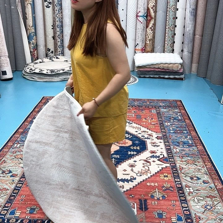 混纺加厚棉布底仿羊绒直径一米圆全新特价