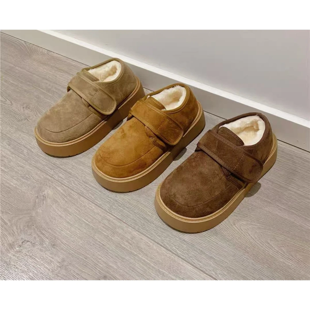 春季时尚小皮鞋英伦风软底舒适百搭款乐福单鞋901-11（兔加绒）