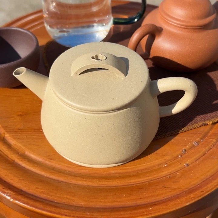 紫砂茶壶本绿汉瓦220cc