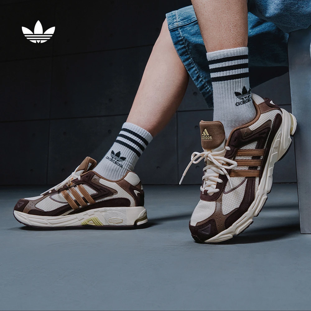 阿迪达斯三叶草 闪回鞋RESPONSE CL网面透气贴合老爹鞋男女JQ9154