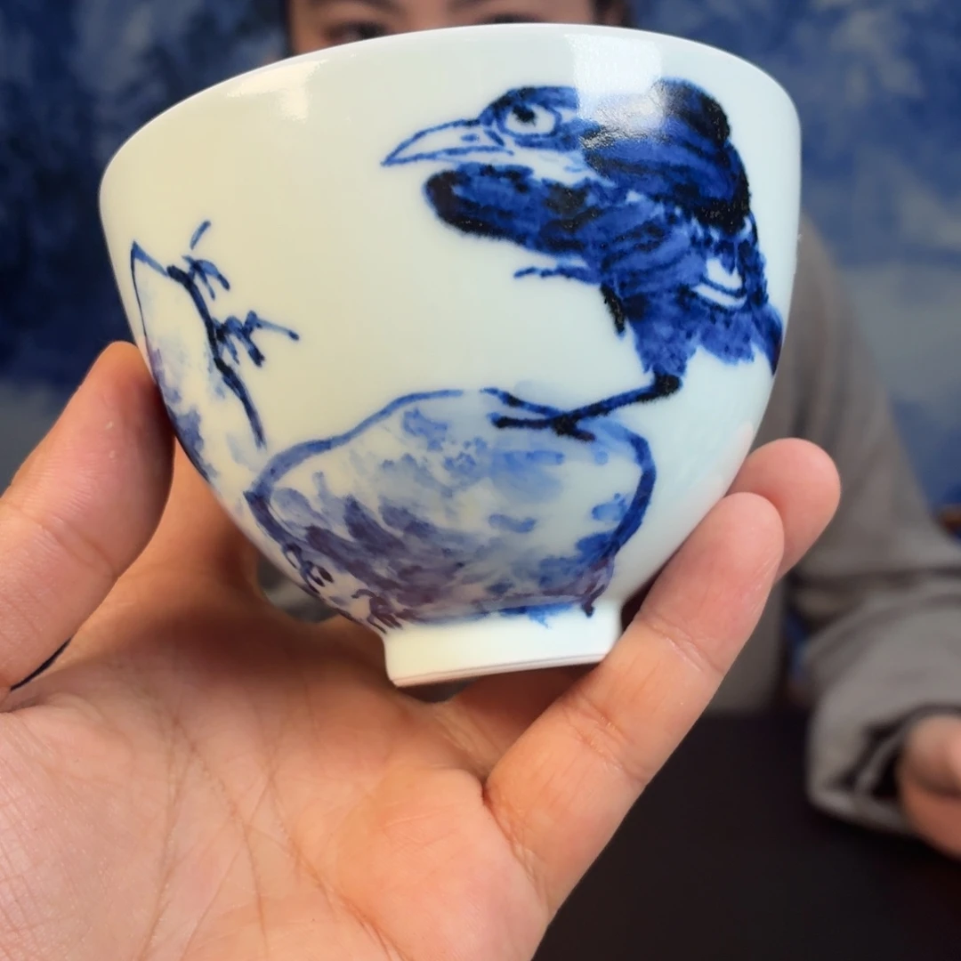 杯子瓷瓷姑娘景德镇陶瓷艺术