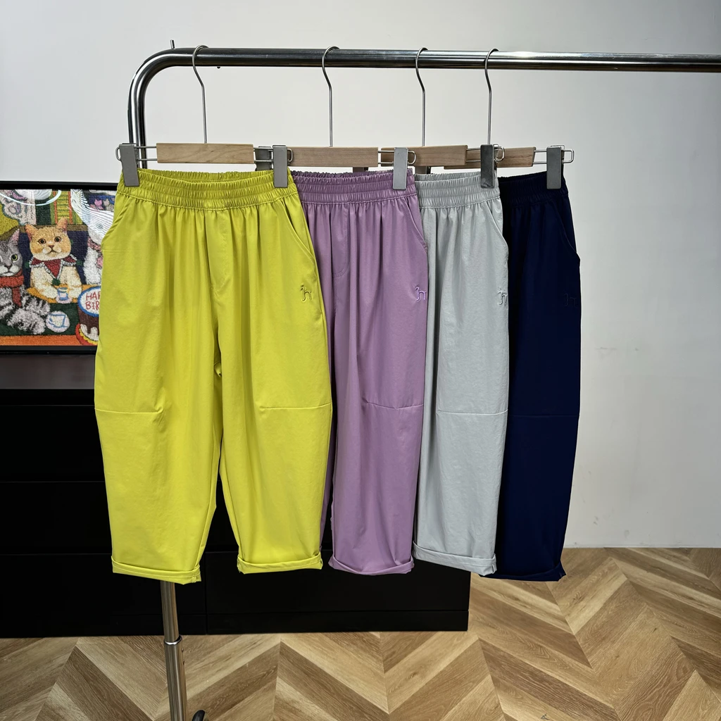 25春夏新款轻薄速干裤男童女童阔腿气球裤长裤休闲裤032201