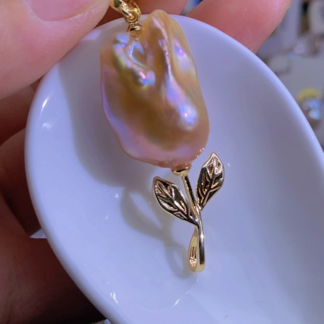 淡水珍珠天然淡水珍珠银S925镶嵌