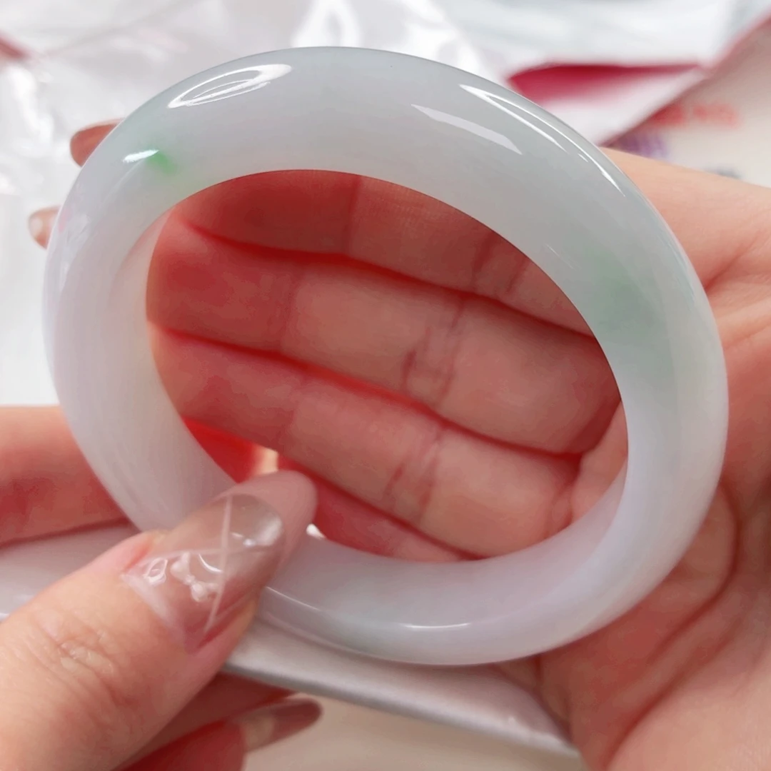 翡翠未镶嵌手镯57.3x145