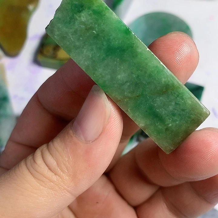 翡翠散珠天然翡翠A货挂件