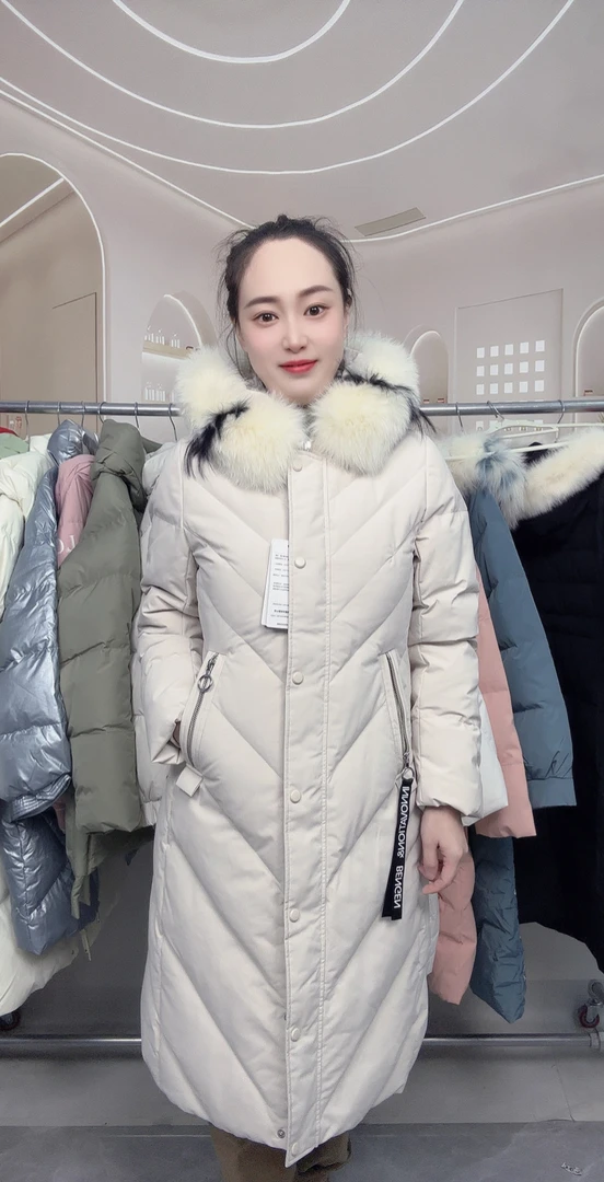 修身厚款中长款植绒女长款休闲百搭保暖收腰