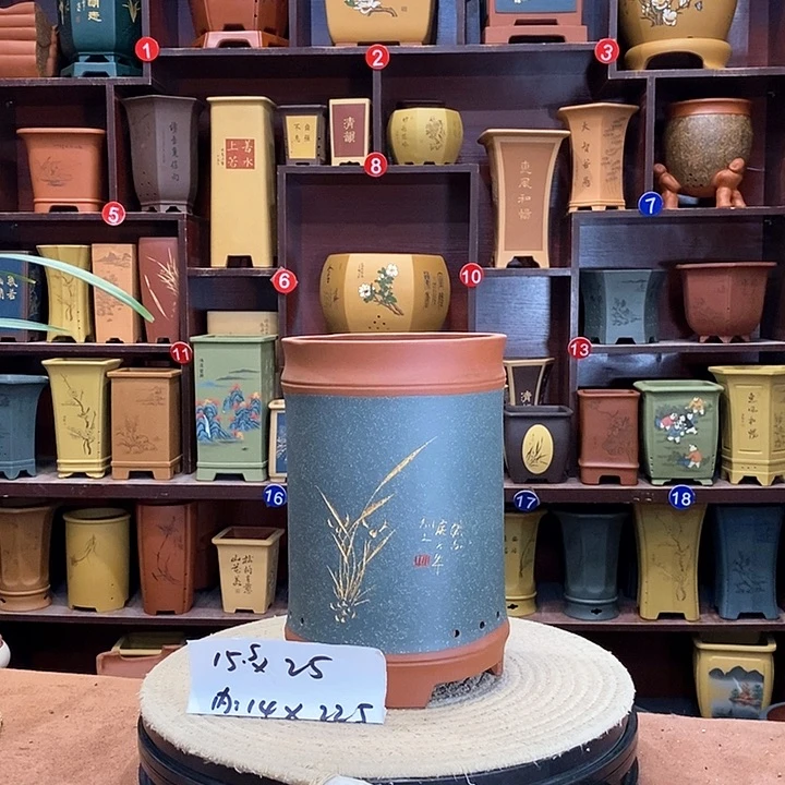 紫砂花盆紫砂花盆