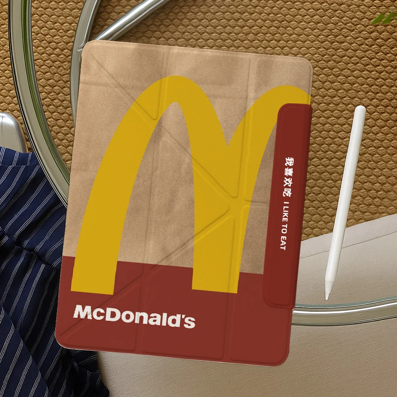 【简约搭扣麦当】iPadAir6保护套vivo3pro华为11.5小米7平板壳一加2