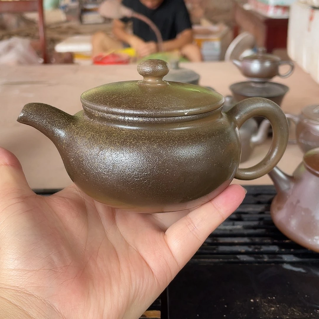 茶壶紫砂留*堂坭兴陶龙窑柴烧原矿泥料