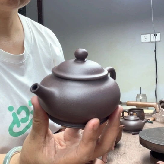 茶壶紫砂天青紫泥