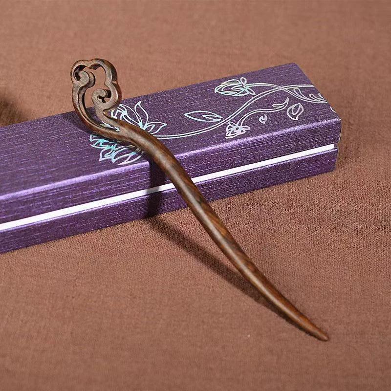 国风木质如意发簪一根