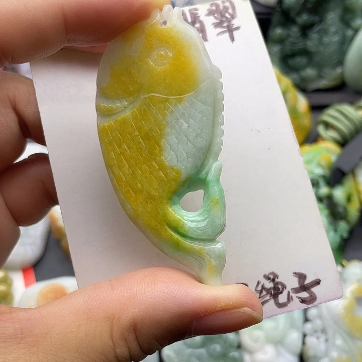 颈饰未镶嵌翡翠天然翡翠