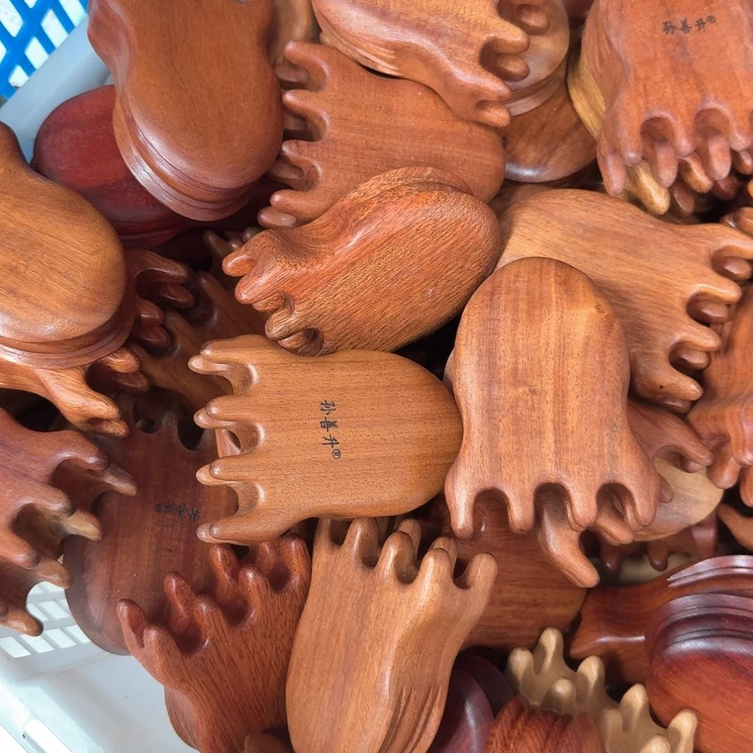 红檀香木手部放松工具瑕疵