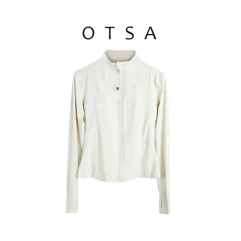 【OTSA】运动外套健身服女长袖上衣跑步服裸感瑜伽服LULU外套109