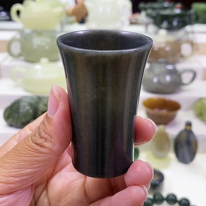 未镶嵌和田玉挂件茶杯50ml