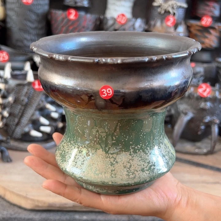 手工盆，口13高14